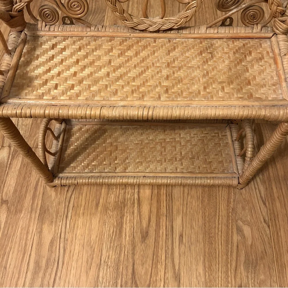 ‼️Rattan / Wicker Hanging Wall Shelf‼️